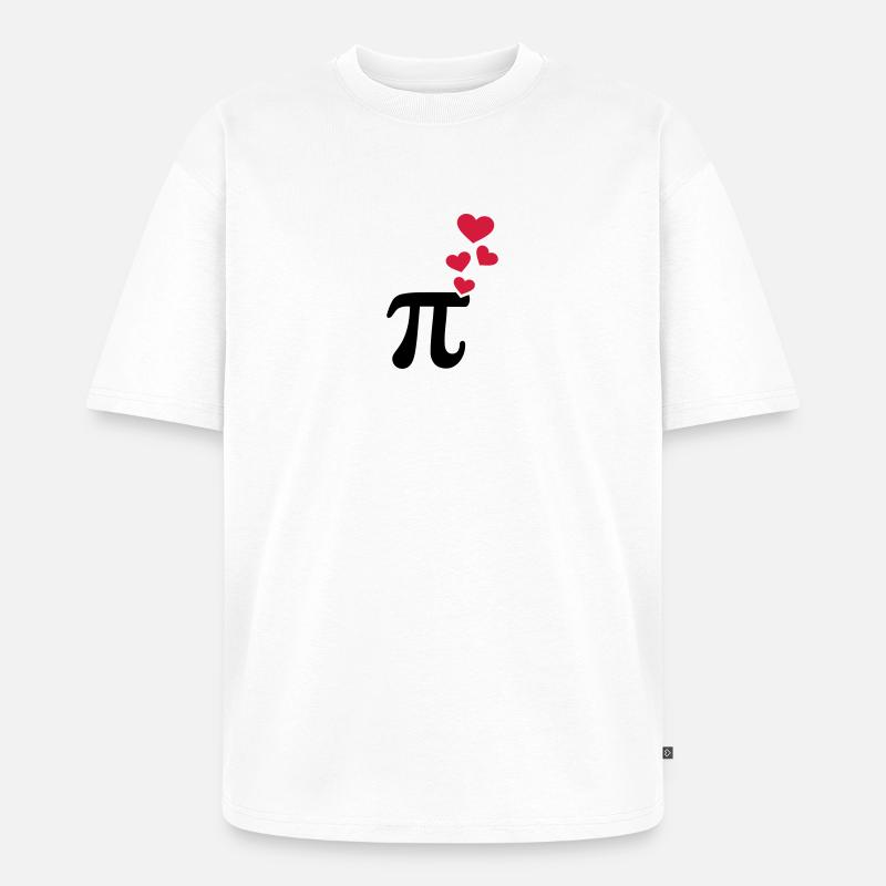 Pi - Unisex Premium Oversized Bio T-Shirt - Weiß