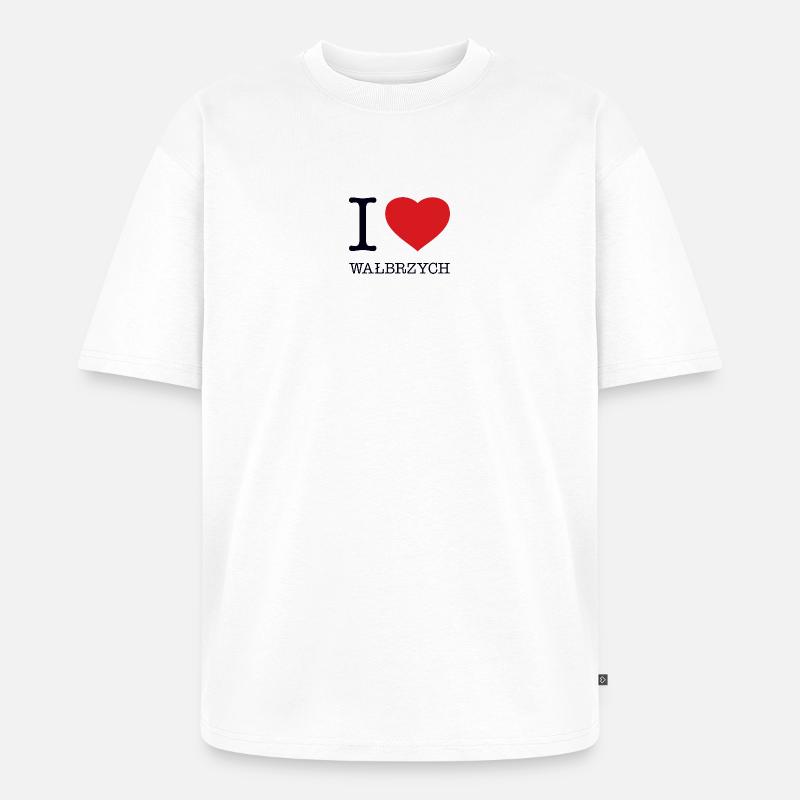 J’ADORE WALBRZYCH - T-shirt Premium bio oversize Unisexe - blanc