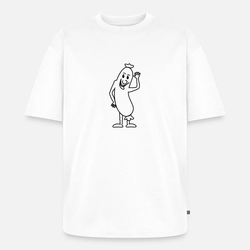 Wurst - Unisex Premium Oversized Bio T-Shirt - Weiß