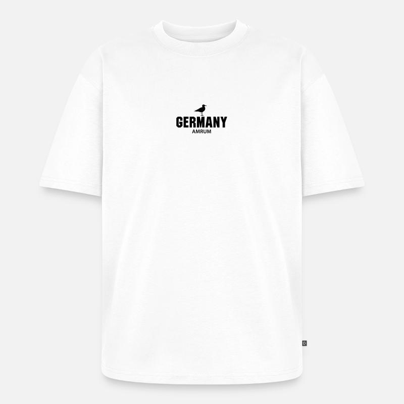 Amrum GERMANY - Unisex Premium Oversized Bio T-Shirt - Weiß