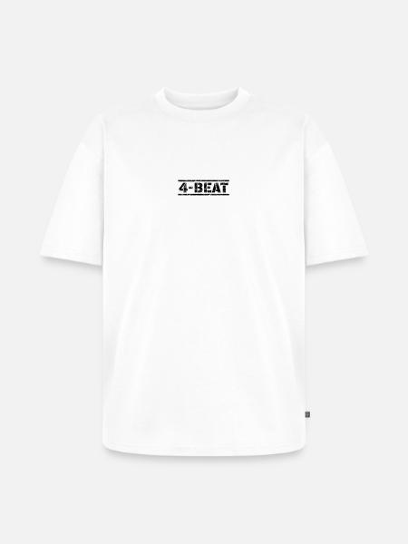 4 Beat - Unisex Premium Oversized Organic T-Shirt - white