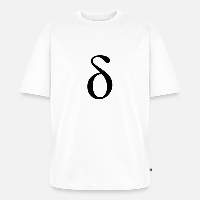 Delta - Unisex Premium Oversized Bio T-Shirt - Weiß