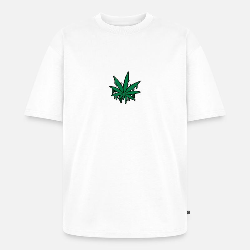 Weed Graffiti - Unisex Premium Oversized Bio T-Shirt - Weiß