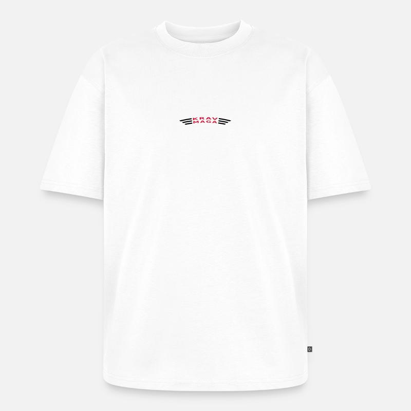 KRAVMAGA curved - Unisex Premium Oversized Bio T-Shirt - Weiß
