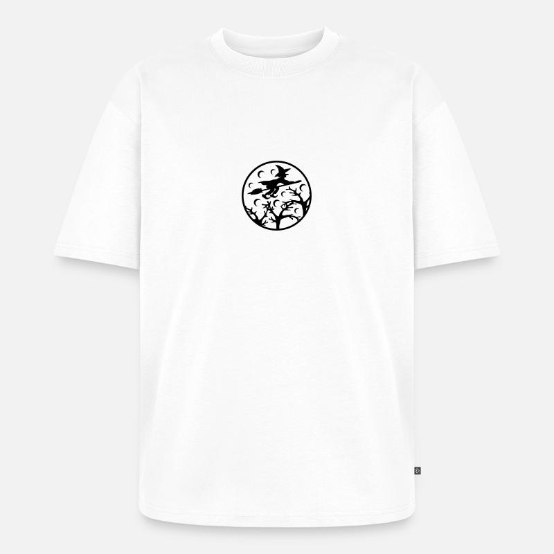 Witch Moon - Unisex Premium Oversized Bio T-Shirt - Weiß