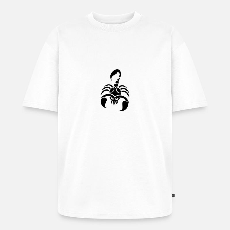 scorpion - Unisex Premium Oversized Bio T-Shirt - Weiß