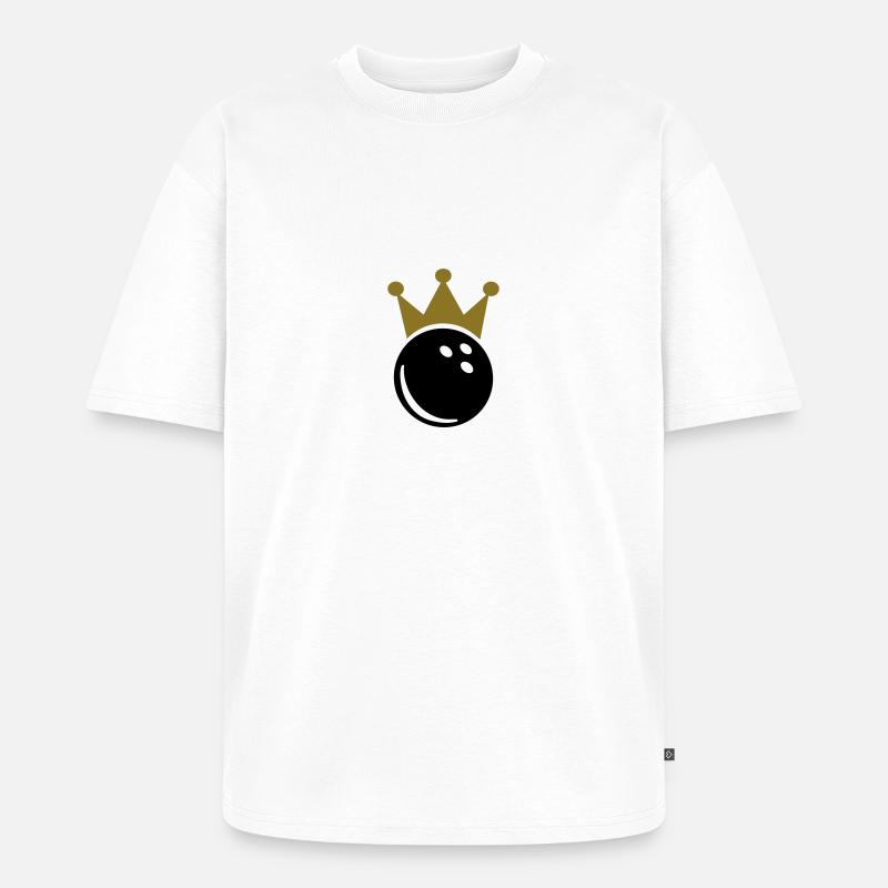 Bowling - T-shirt Premium bio oversize Unisexe - blanc