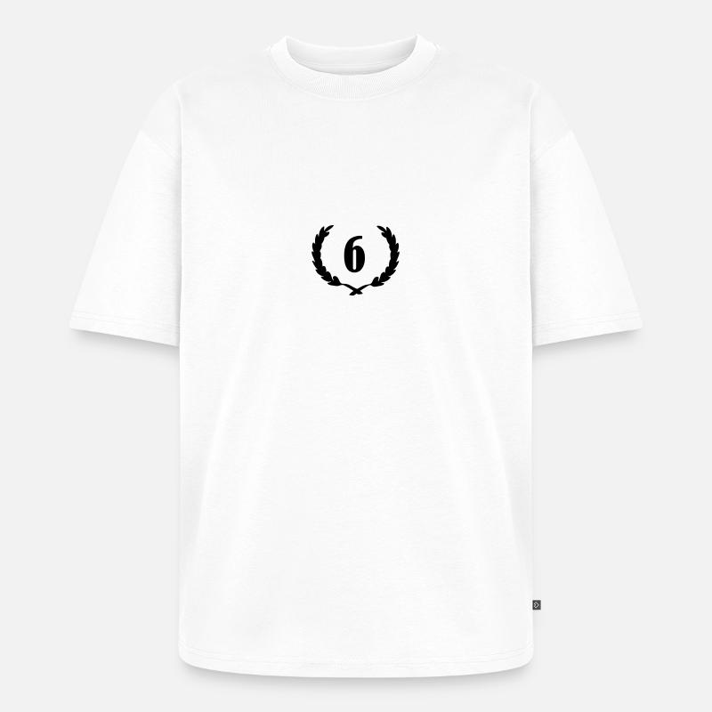 lorbeerkranz_6 - Unisex Premium Oversized Bio T-Shirt - Weiß
