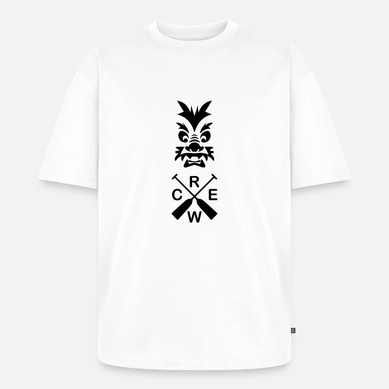 Drachenboot Team 1c - Unisex Premium Oversized Bio T-Shirt - Weiß