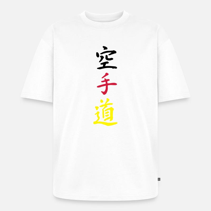karate germany - Unisex Premium Oversized Bio T-Shirt - Weiß