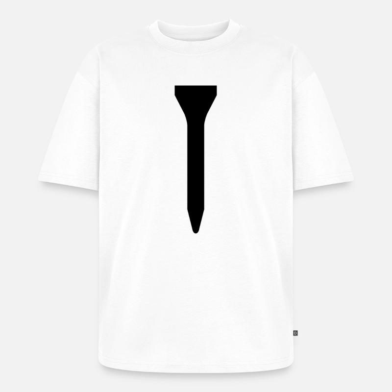 Golf Tee - Unisex Premium Oversized Bio T-Shirt - Weiß