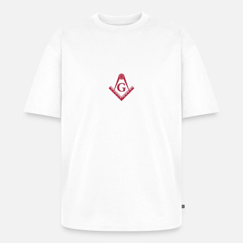 Illuminati - Unisex Premium Oversized Bio T-Shirt - Weiß