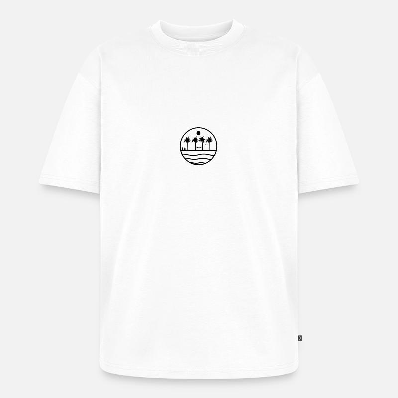 Sonnenstrand - Unisex Premium Oversized Bio T-Shirt - Weiß