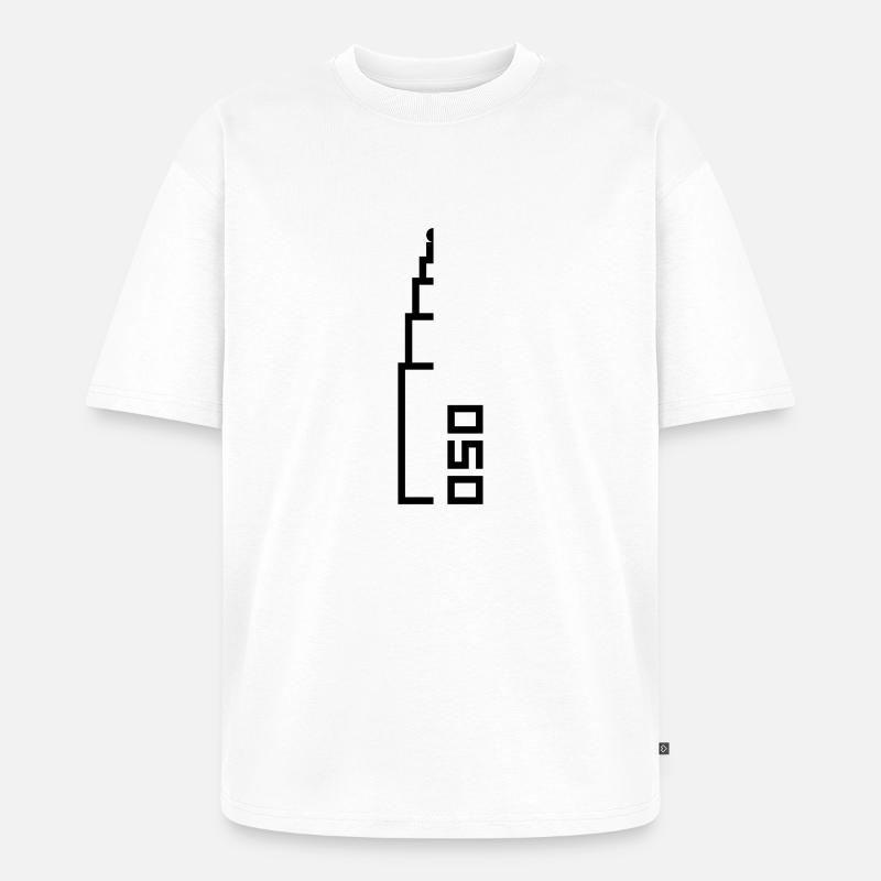 Groningen Martini 050 - Unisex Premium Oversized Bio T-Shirt - Weiß