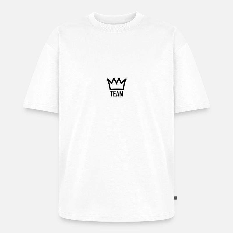 team - Unisex Premium Oversized Bio T-Shirt - Weiß