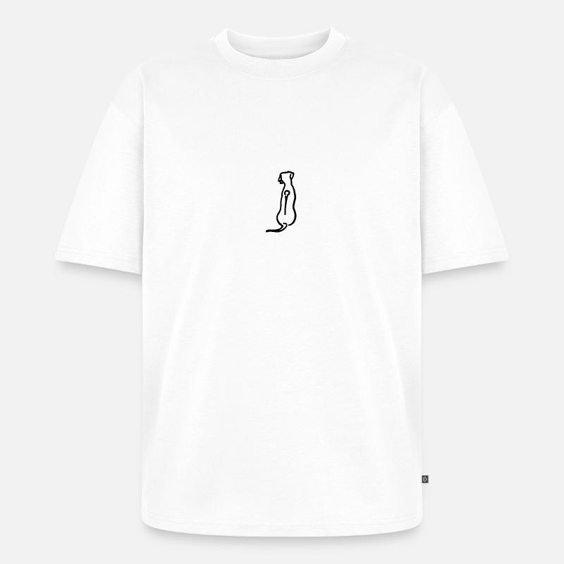 Rhodesian Ridgeback - Unisex Premium Oversized Bio T-Shirt - Weiß
