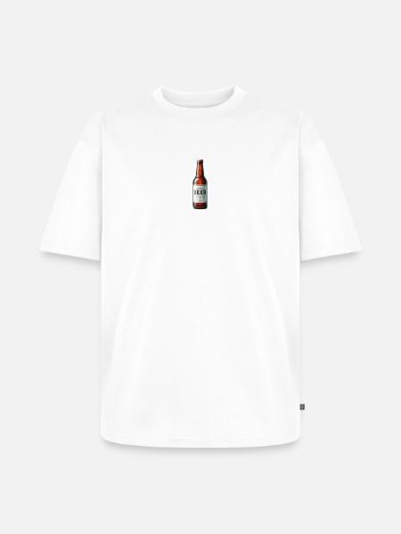 Bier - Unisex Premium Oversized Bio T-Shirt - Weiß