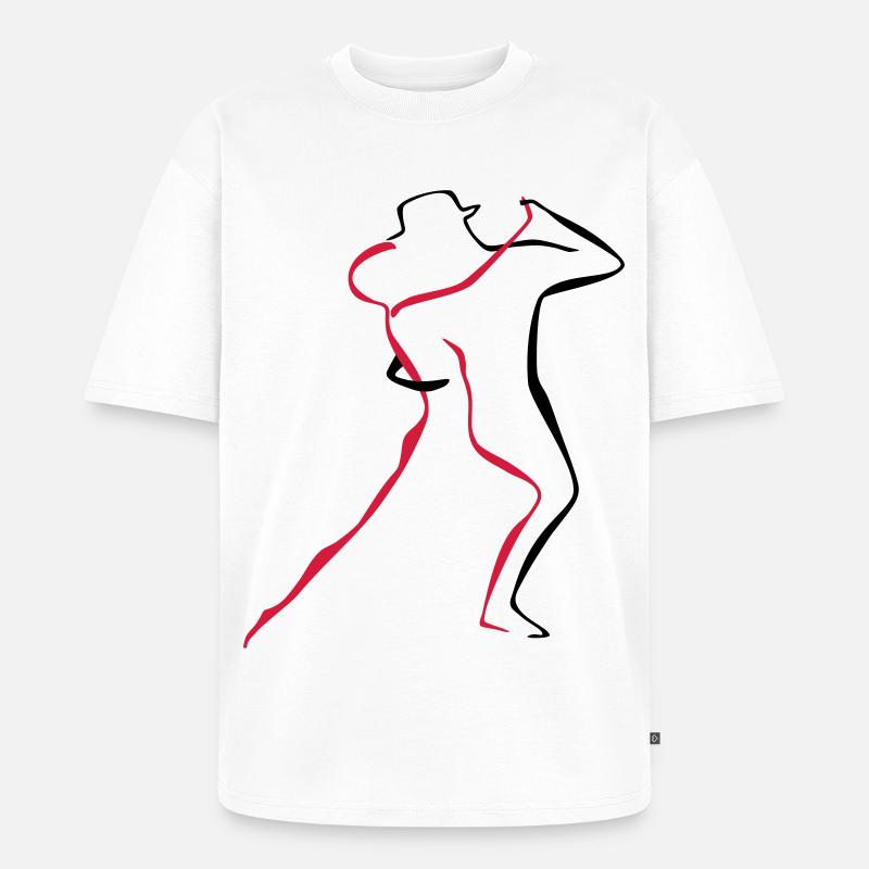 Tango-4-1 - Unisex Premium Oversized Bio T-Shirt - Weiß