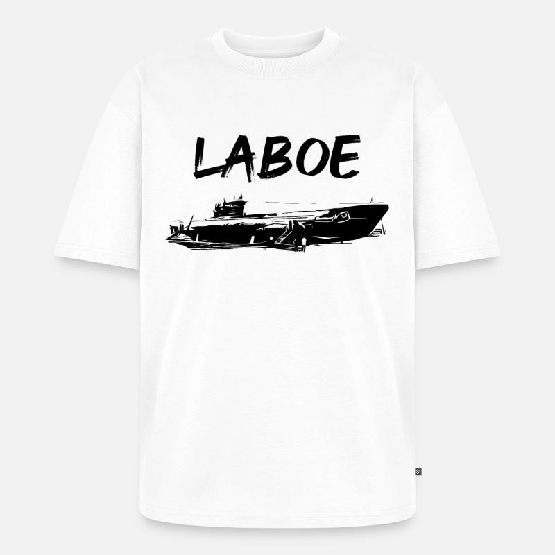 U-Boot Laboe - Unisex Premium Oversized Bio T-Shirt - Weiß