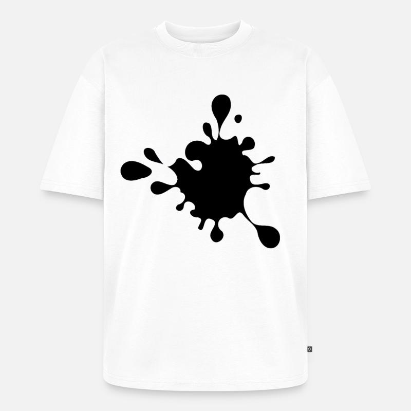 Splash, Paint Splash, Splash, Blob # - Unisex Premium Oversized Bio T-Shirt - Weiß