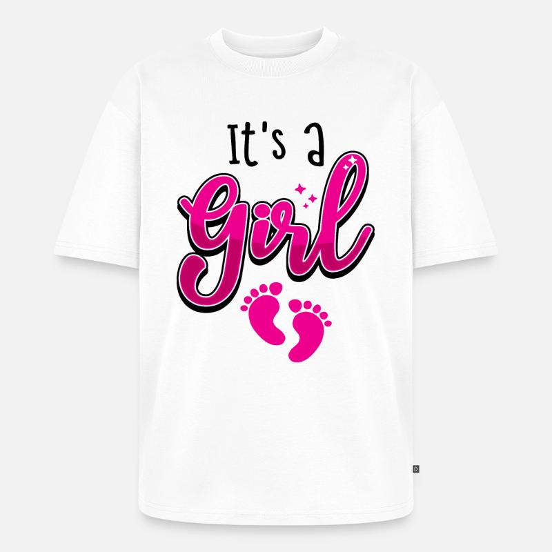 Bébé Bébé Grossesse Bébé Pieds bébé - T-shirt Premium bio oversize Unisexe - blanc