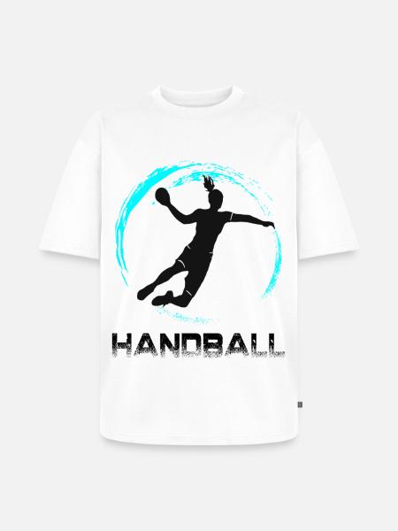 Handball - T-shirt Premium bio oversize Unisexe - blanc