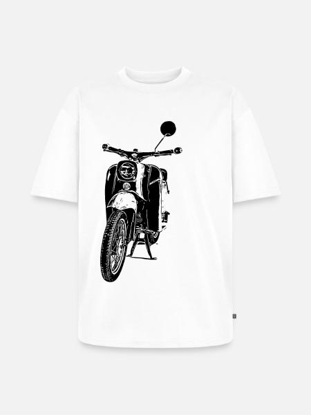 Schwalbe Moped - Unisex Premium Oversized Organic T-Shirt - white