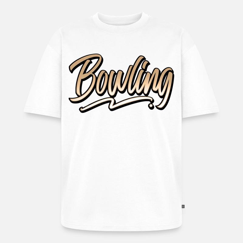 Bowling - Unisex Premium Oversized Bio T-Shirt - Weiß