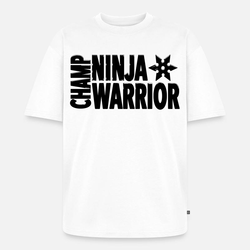 Chase Ninja Warrior – Strong Action Statement - Unisex Premium Oversized Bio T-Shirt - Weiß