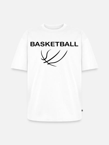Basket-ball - T-shirt Premium bio oversize Unisexe - blanc