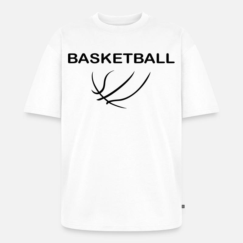 Basketball - Unisex Premium Oversized Bio T-Shirt - Weiß