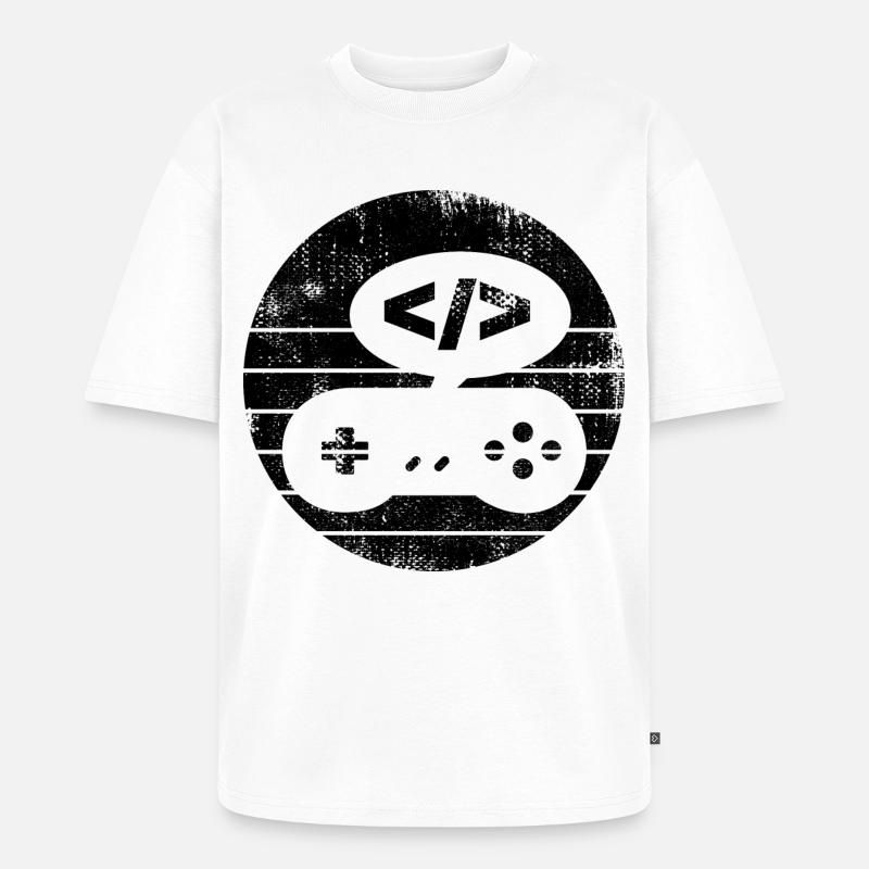 Videospiel Programmierer - Unisex Premium Oversized Bio T-Shirt - Weiß