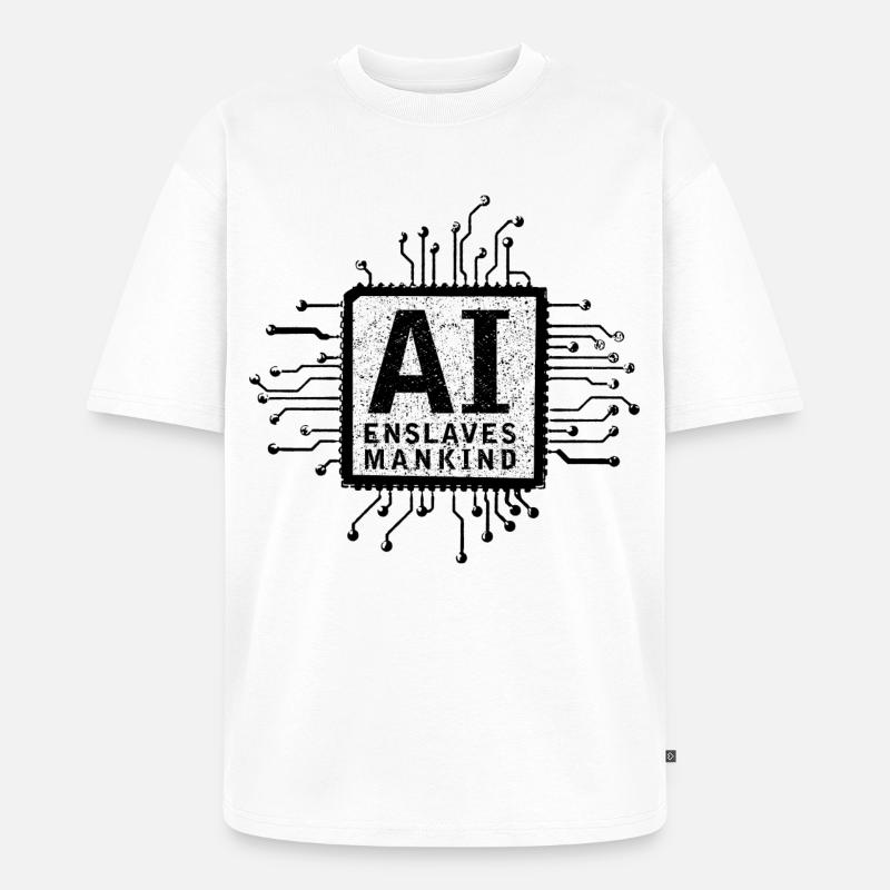 artificial intelligence - Unisex Premium Oversized Bio T-Shirt - Weiß
