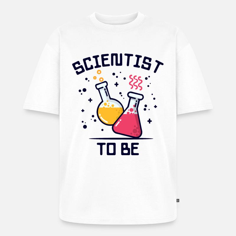 Workaholic Wissenschafter Statement Beruf Karriere - Unisex Premium Oversized Bio T-Shirt - Weiß