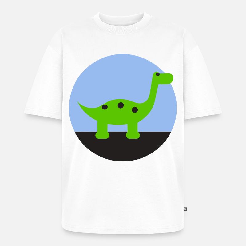 Dino - Unisex Premium Oversized Organic T-Shirt - white