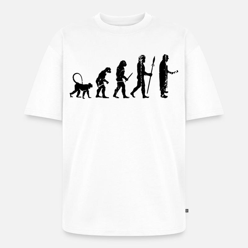 Fleischer Evolution - Unisex Premium Oversized Bio T-Shirt - Weiß