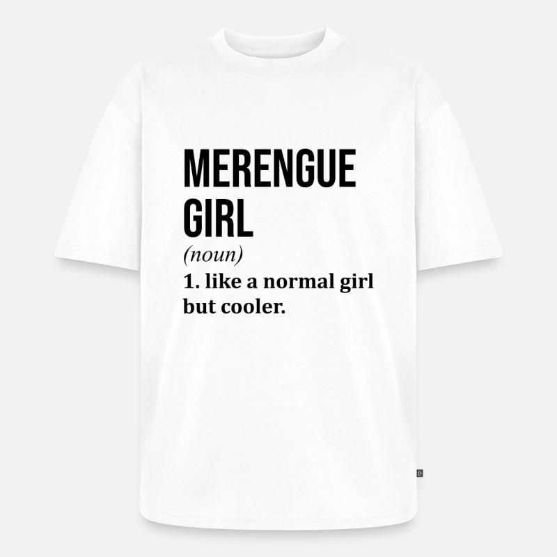 Merengue - Unisex Premium Oversized Organic T-Shirt - white