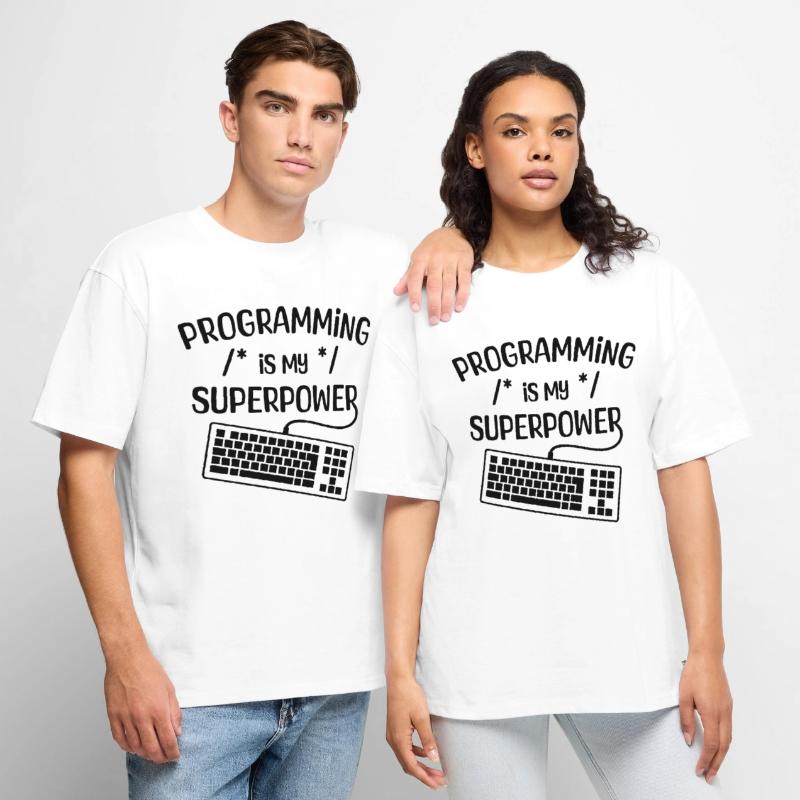 Computer Freak Statement Developer Programmer Unisex Premium Oversized Organic T-Shirt