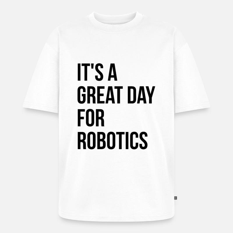 Robotertechnik - Unisex Premium Oversized Bio T-Shirt - Weiß