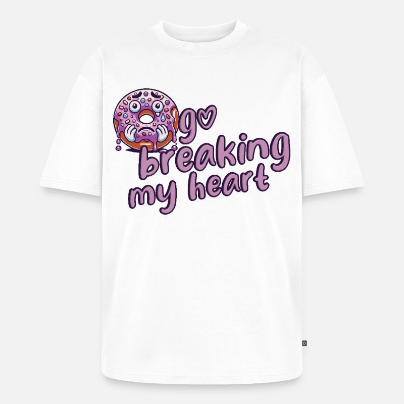 Beignet - T-shirt Premium bio oversize Unisexe - blanc