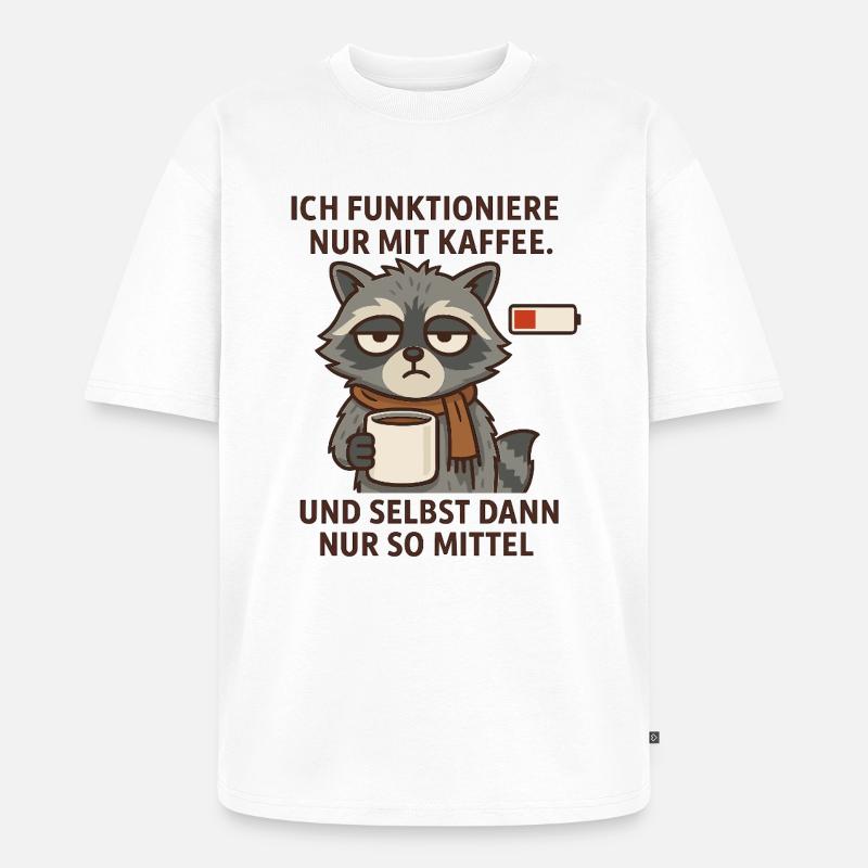Läuft... also mehr so kriecht. - Unisex Premium Oversized Bio T-Shirt - Weiß