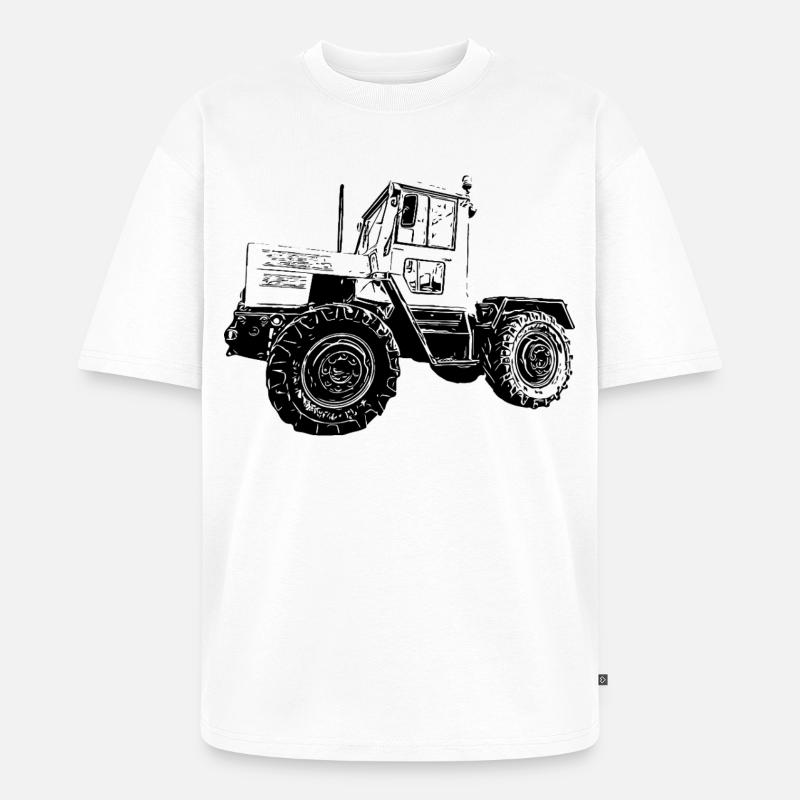 Kraft auf vier Rädern - Unisex Premium Oversized Bio T-Shirt - Weiß