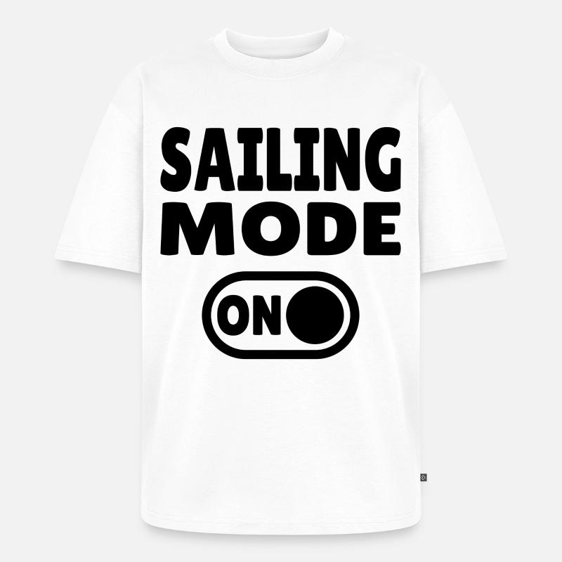 Mode Navigation Activé - Navigation Active - T-shirt Premium bio oversize Unisexe - blanc