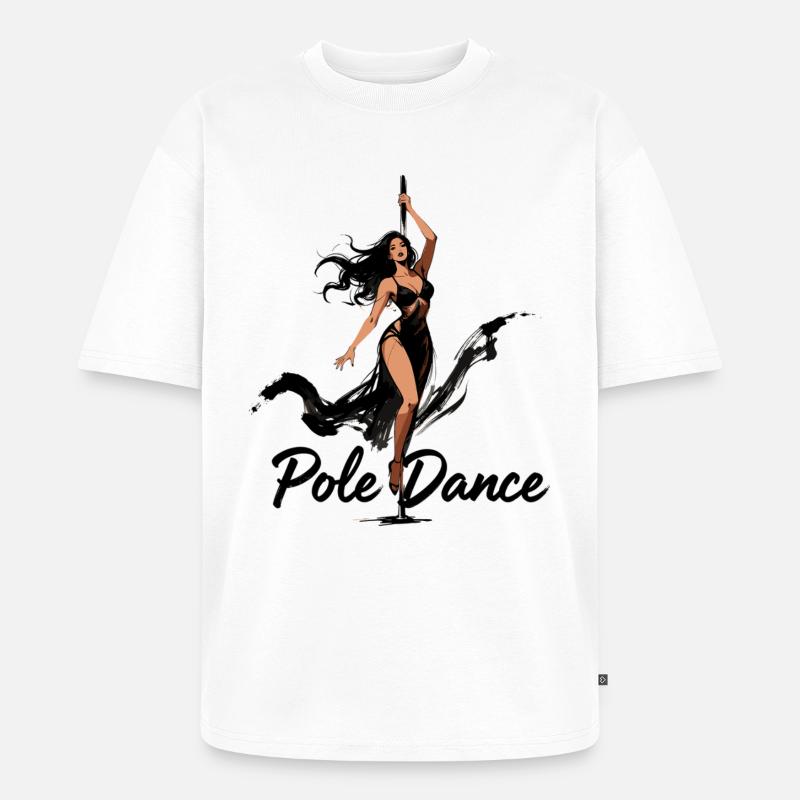 Pole Dance Poledancerin ästhetisch Geschenk - Unisex Premium Oversized Bio T-Shirt - Weiß