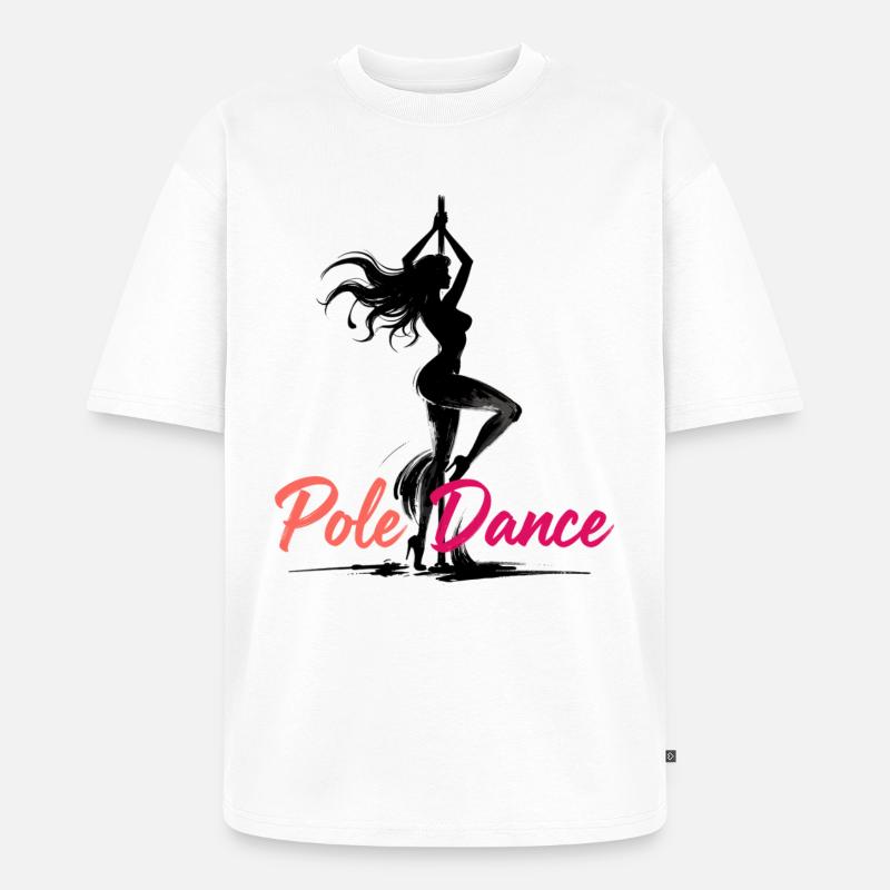 Pole Dance Poledancerin ästhetisch Geschenk - Unisex Premium Oversized Bio T-Shirt - Weiß