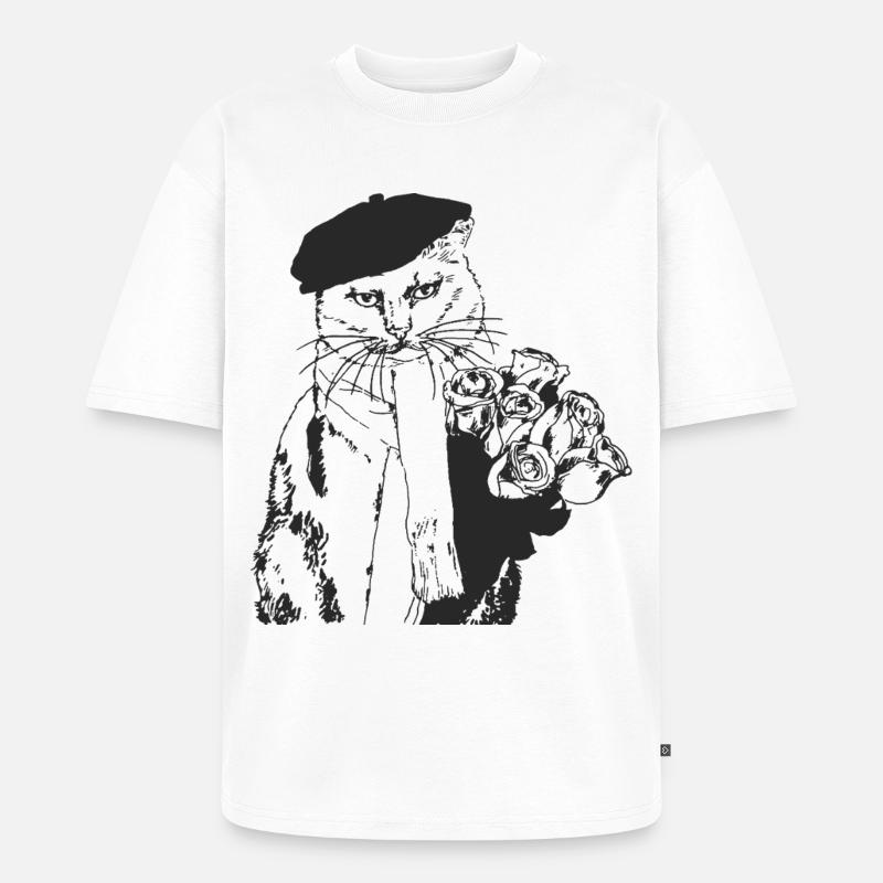 HERR STEHLEN SIE IHR MÄDCHEN - Unisex Premium Oversized Bio T-Shirt - Weiß