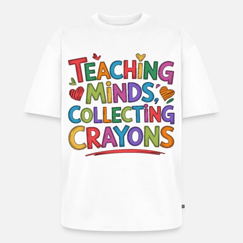 Elementary Teacher Teaching Minds Primary Teacher - Unisex Premium Oversized Bio T-Shirt - Weiß