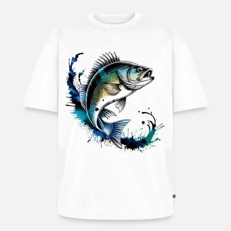 Conception de perchoirs - T-shirt Premium bio oversize Unisexe - blanc