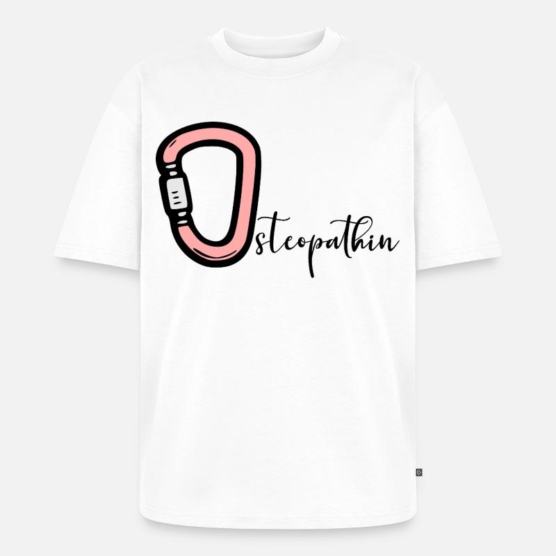 Ostéopathie Ostéopathe - T-shirt Premium bio oversize Unisexe - blanc