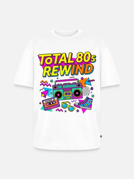 Total 80s Rewind - Unisex Premium Oversized Bio T-Shirt - Weiß